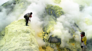 Janet BiggsKawah Ijen, #1 2012Duratrans print in lightbox 21 x 11 x 3 inches Edition #2 of 5