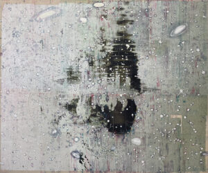 Heide Fasnacht 2. Echo River (O Pioneers) 2023-2024 58” x 70” Mixed Media on Canvas