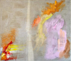 Oranges, 2023 Oil on linen, rabbit-skin glue ground 22″ x 26″