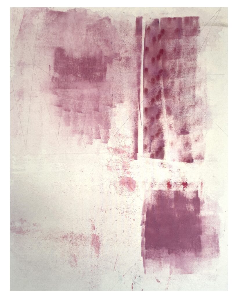 Sharon Butler Skidz 2025 acrylic, pencil, canvas