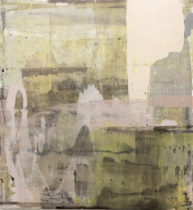 Deborah Dancy, Travelers 2025 54x50 Acrylic on canvas