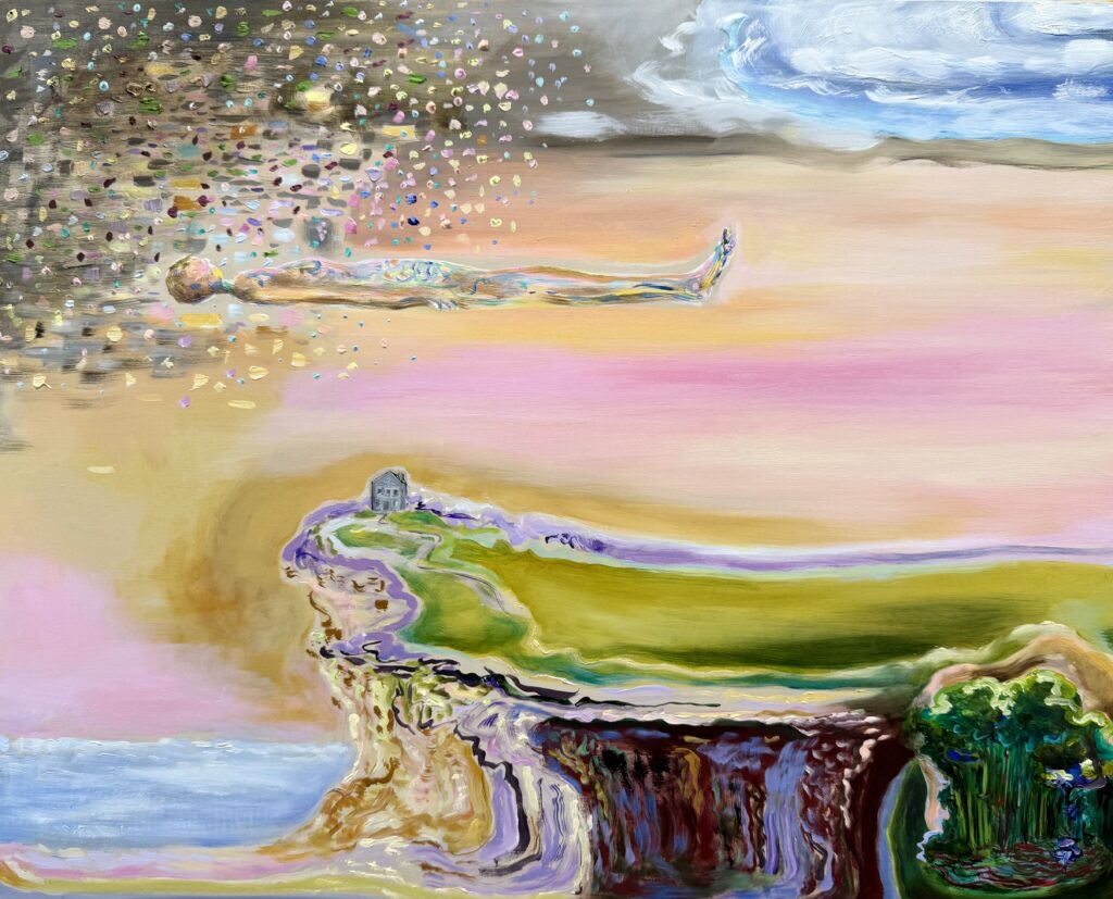 Donna Moylan The Death of the Artist 2018-2025 oil on panel 16” x 20”